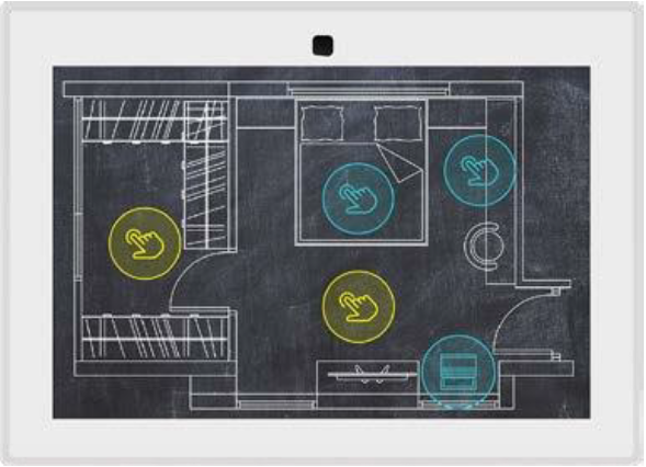 Touch_Wand's tweet photo. Using the #WallWand #LCD panel you can see what #units are #On or #Off based on a #personalized apartment or building map #smarthome #mapping #energyefficient #iiot #zwave #homeautomation #BMS #knx #SmartCity https://t.co/zuHWi2XYdD