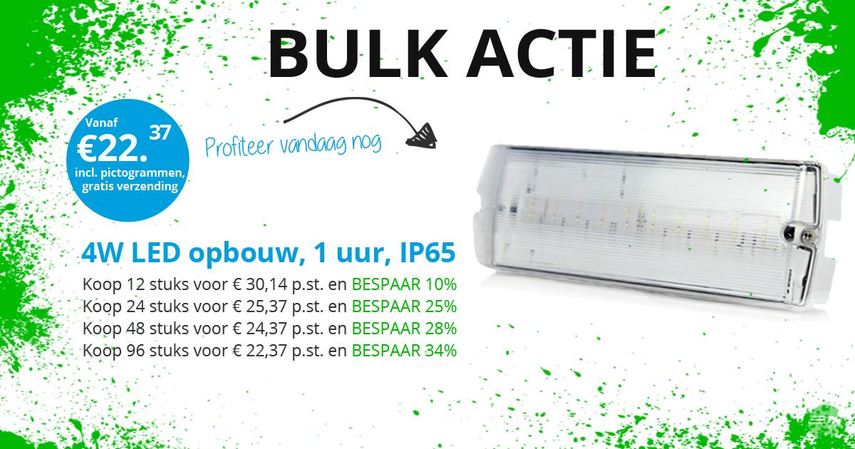 nv_kopen's tweet photo. *BULK ACTIE* 4W LED opbouw armatuur incl. pictogrammen, 1 uur, IP65. Vanaf €22,37 excl. BTW. Hoe meer je bestelt hoe hoger de korting! https://t.co/NMScC3dbwb 
#Noodverlichting #Bulkactie #Korting #opbouw https://t.co/K1SYqiCuFn