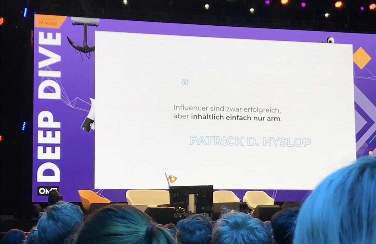 Als Aufhänger nicht schlecht, aber letztendlich nicht haltbar. Zumindest, wenn man den richtigen Influencer findet ;) So geht’s: academy.blogfoster.com/influencer-fin…  #OMR2019