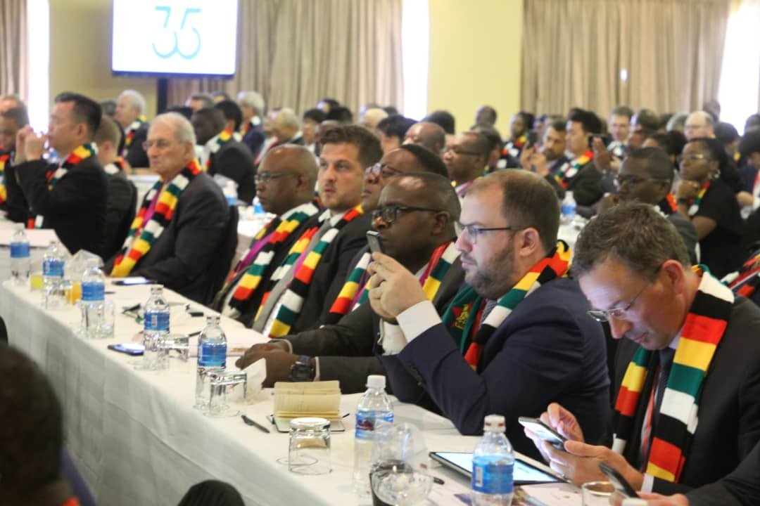 edmnangagwa's tweet image. I was delighted to address the 35th International Chromium Development Association conference in Victoria Falls. The decision of the prestigious, Paris-based organisation to hold this event in Zimbabwe is a major vote of confidence in our economic reforms &amp;amp; our abundant potential