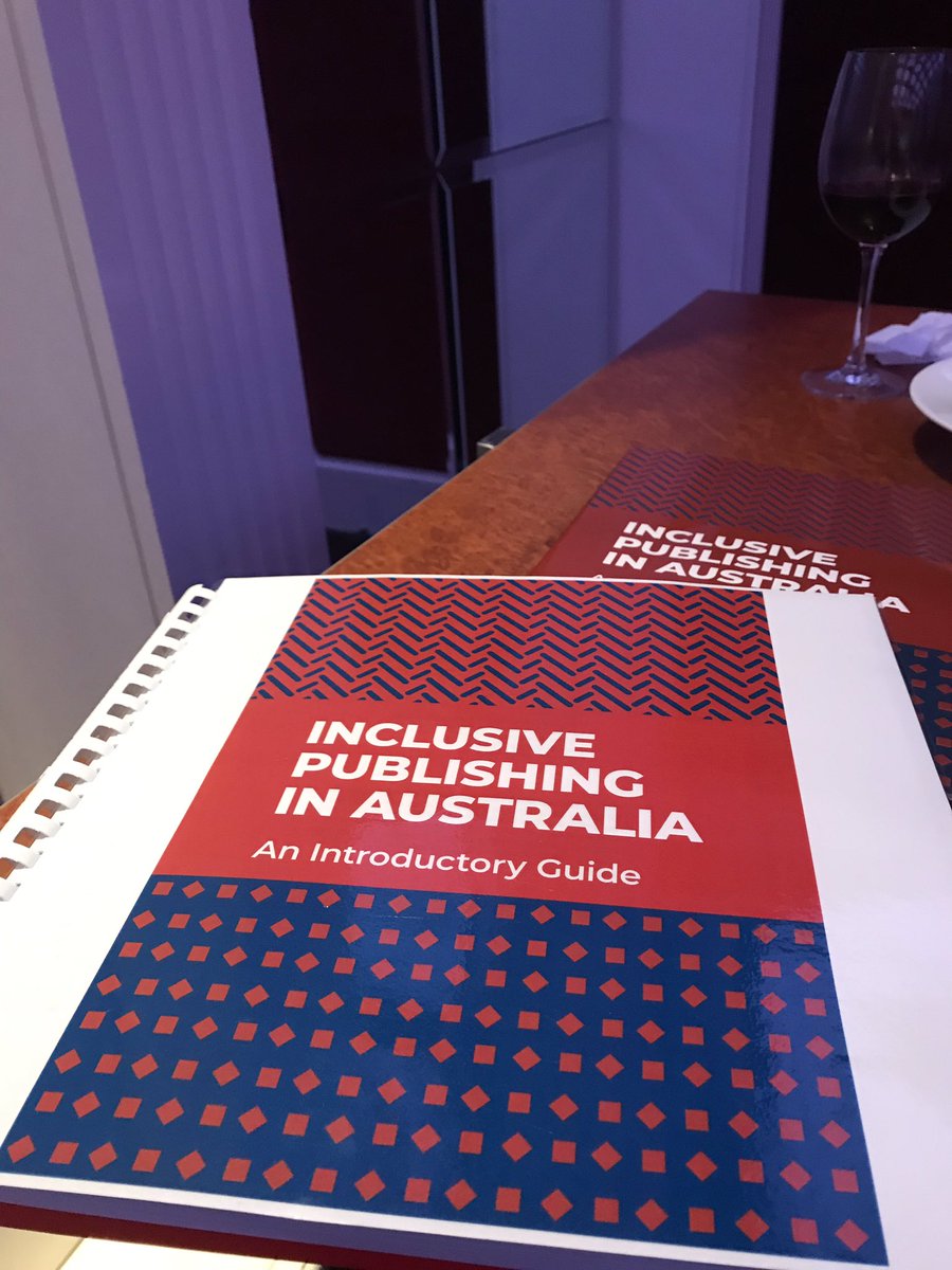 AntheaTaylor's tweet photo. Delighted and just a wee be proud to be at the launch of @AipiInclusive “Inclusive Publishing in Australia: An introductory guide” It’s available in all accessible formats. #AIPI #PrintAccessibilityMatters https://t.co/556imfIThb