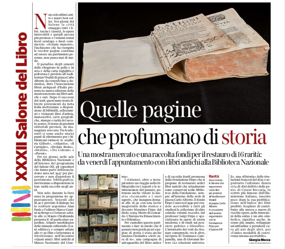 alai_it's tweet photo. #libriantichi #torino #SalTo19 @AbeBooks_IT @ILABRareBooks @SalonedelLibro https://t.co/HQowVeOrRf