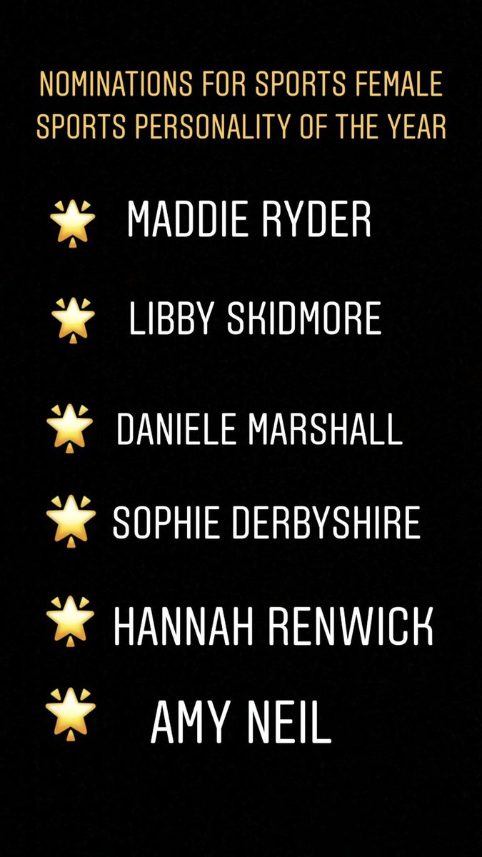 HSF_Sport's tweet photo. SPORTS PERSONALITY NOMINATIONS https://t.co/GQoc0H7gmM