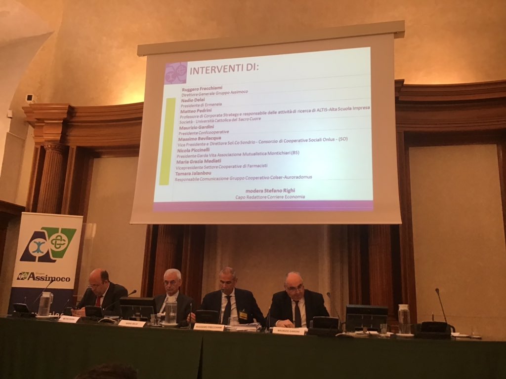 ItaCooperativa's tweet image. In corso la presentazione a Roma del VI Rapporto 2019 #Assimoco, Un neo-welfare per la famiglia. Cooperare per costruire un welfare integrato.
