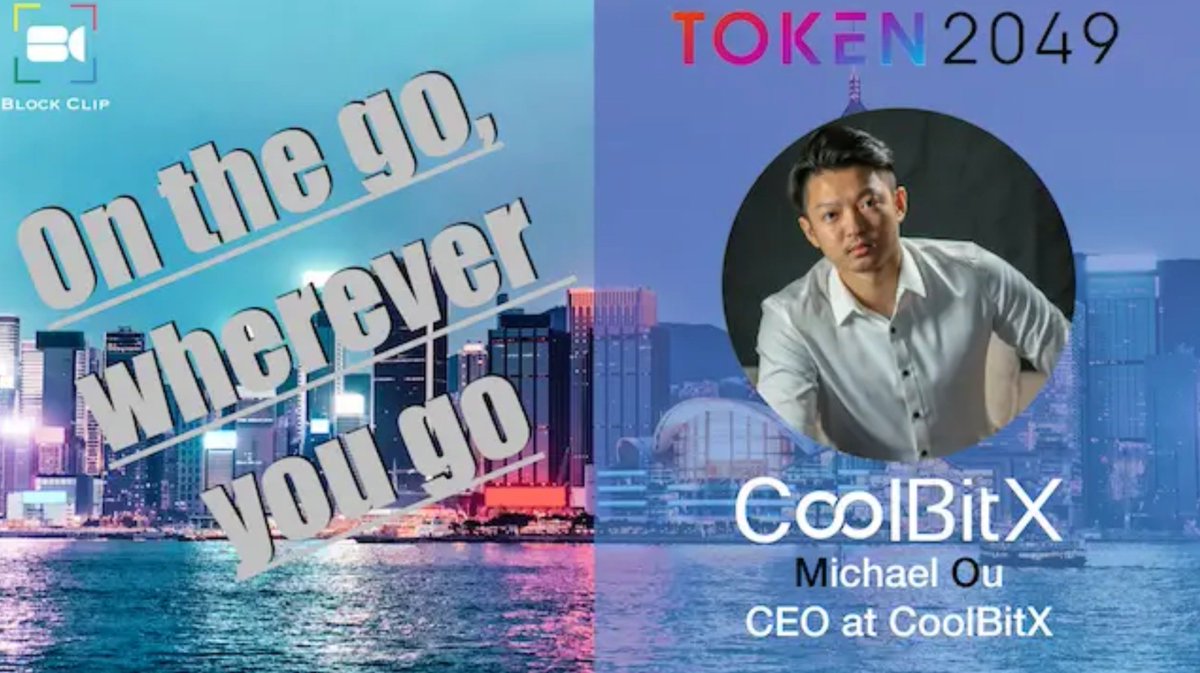 block_clip's tweet photo. Continue with interviews from us, this time we did spoke with Michael Ou (@CoolBitXCEO), founder of @CoolBitXCEO @coolbitx and Creator of the @coolwallet 

Watch whole interview below and do not forget to make your account:
https://t.co/ViAzTwT5P1 https://t.co/j87t22LXL4