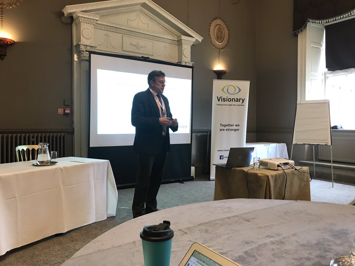 SCOVITweet's tweet photo. Great to be at the @visionary_uk Leadership Conference today. Currently hearing from @Groundsy about brand and comms strategies. Managing comms output can often be tough for smaller charities with limited staff resources, developing a manageable strategy is vital! #VisLeaders https://t.co/NxuOGTqiDe