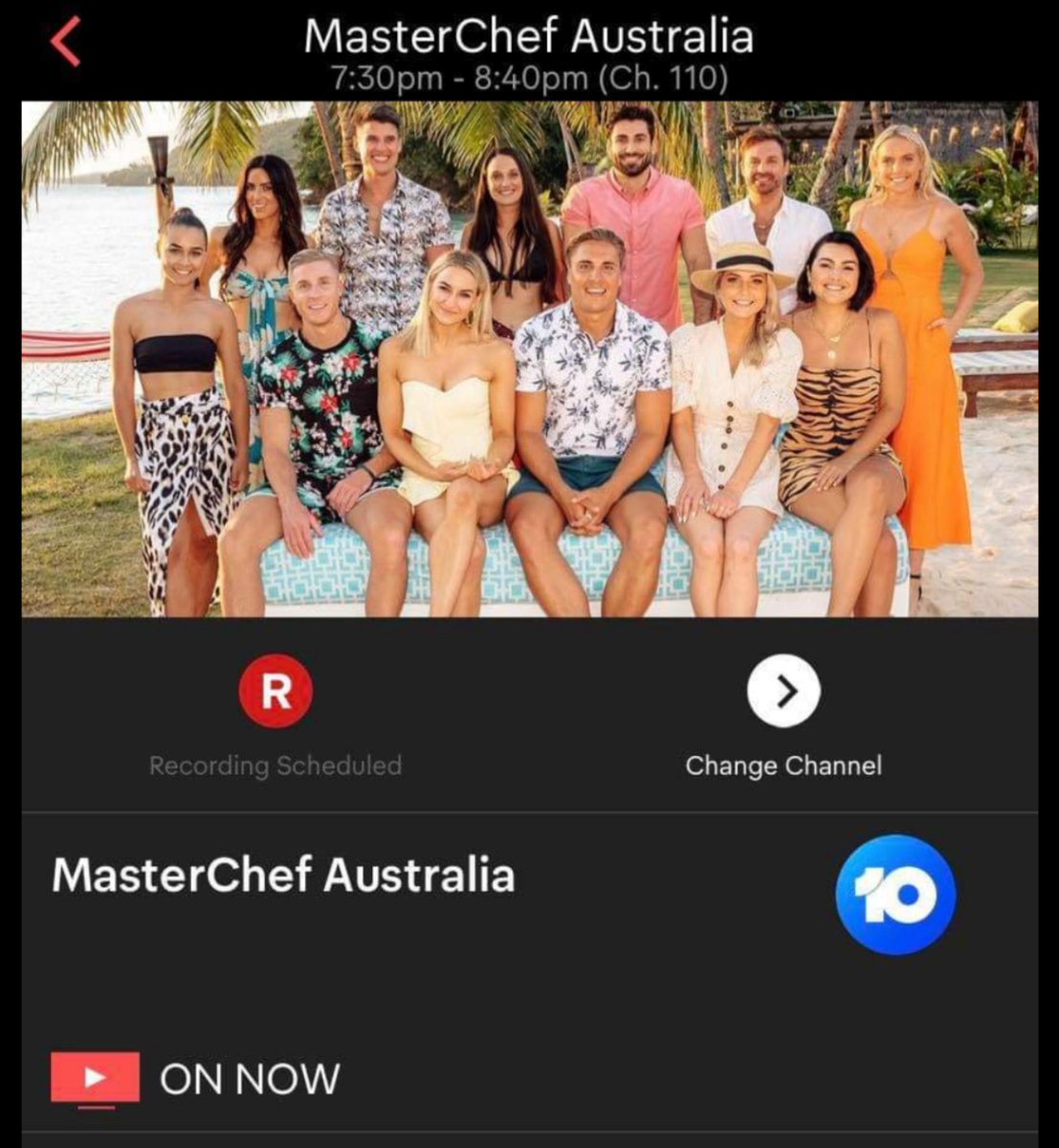 Hauser_Mike's tweet photo. In tonight's episode of MasterChef in Paradise the knives are out and the temperature is turned up as couples cook off for @oshergunsberg #MasterChefAU #WrongPic https://t.co/Y0rSBvxjx1