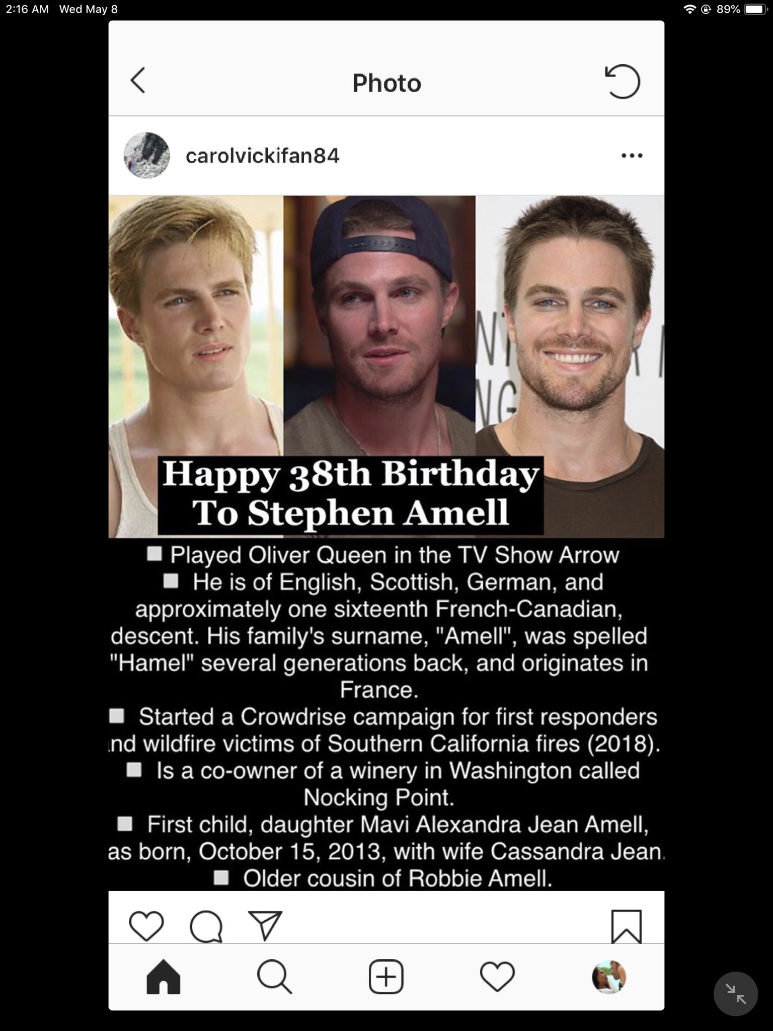 Happy Birthday! Stephen Amell, Enrique Iglesias, Ricky Nelson and Toni Tennille!        