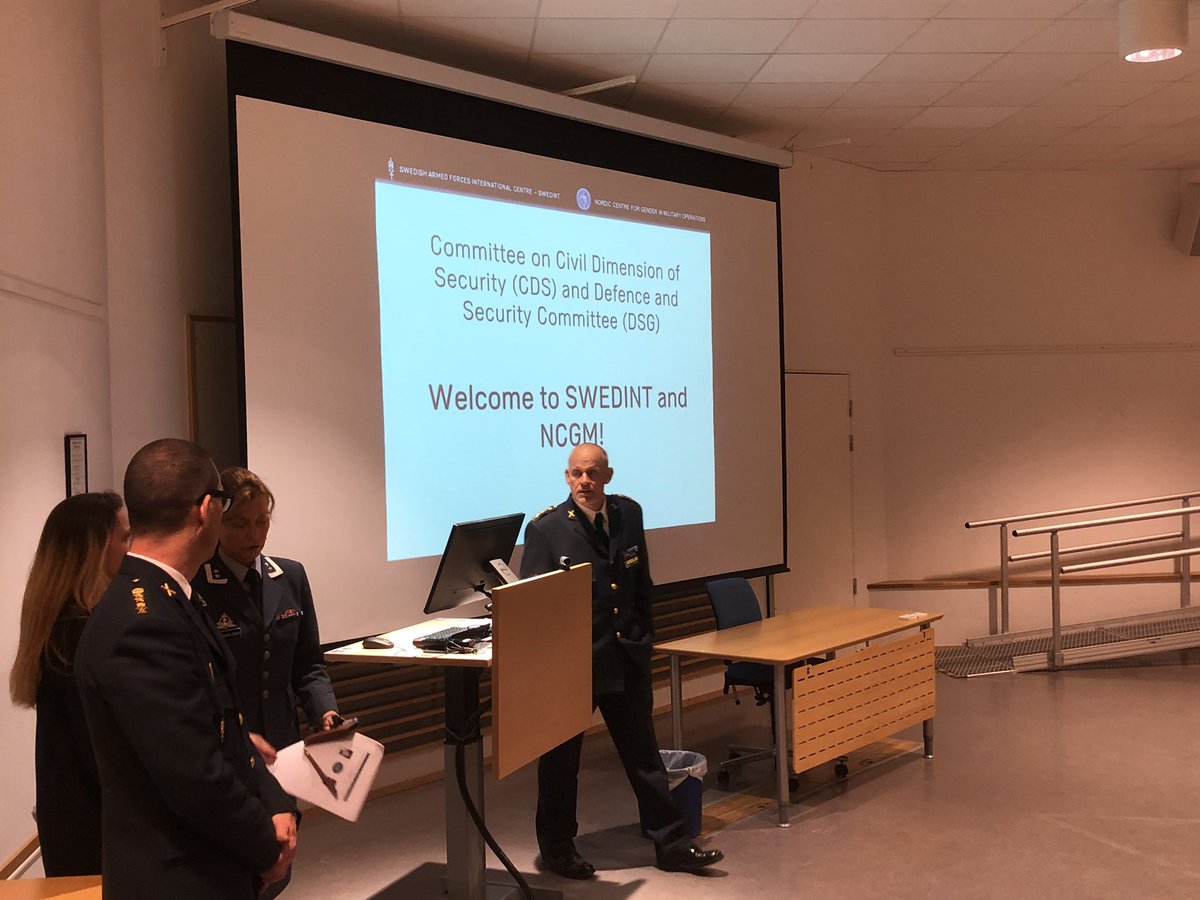 natopa_TR's tweet photo. #TBMM @natopa_TR heyeti olarak Stokholm’daki toplantılarımıza İsveç Silahlı Kuvvetleri Uluslararası Merkezi #SWEDINT ve Nordic Askeri Operasyonlar Cinsiyet Eşitliği Merkezi #NCGM’de devam ettik. https://t.co/KqMtG0mUbE