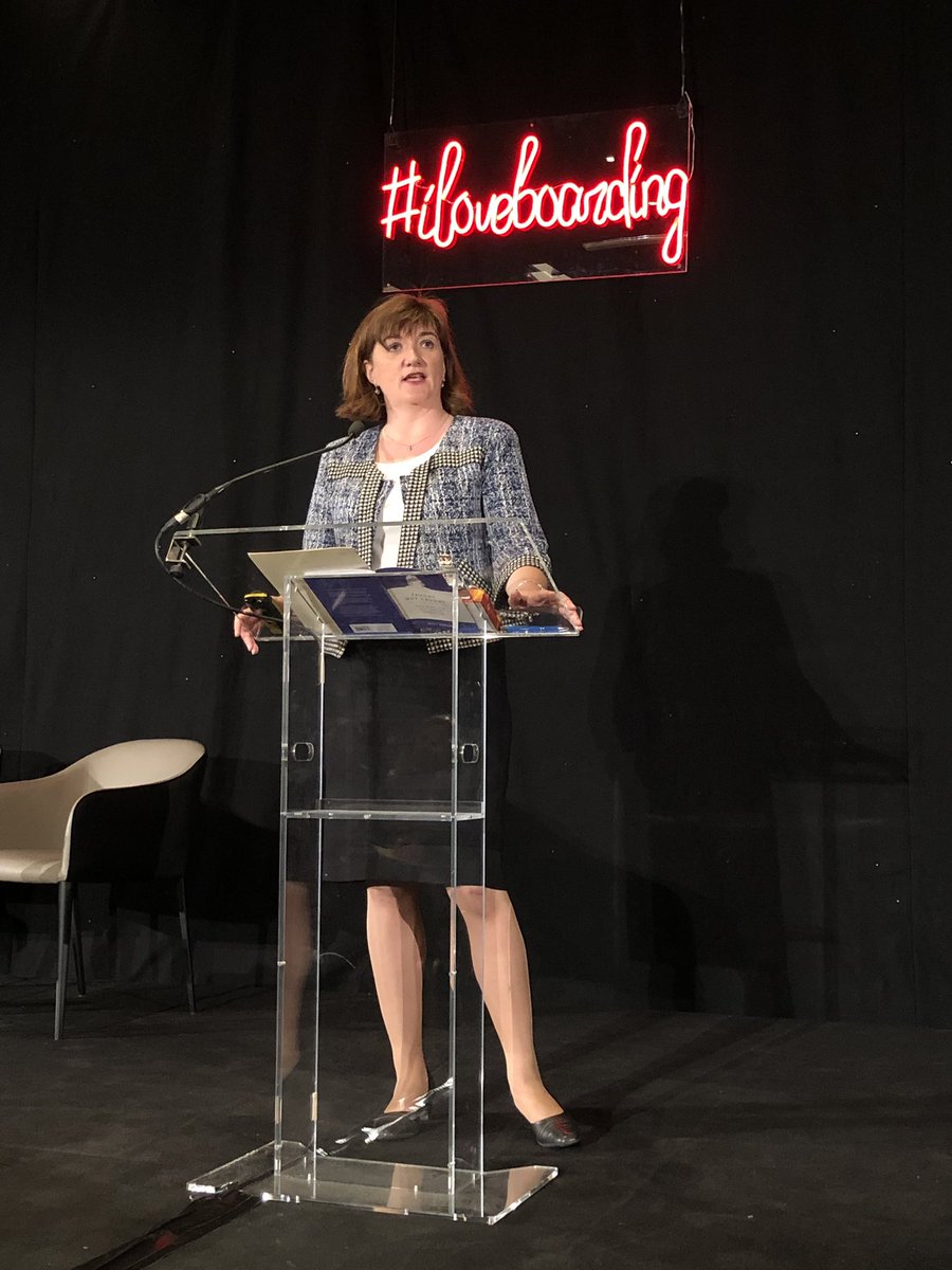 austboarding's tweet photo. The psychology of character - Rt Hon Nicky Morgan MP challenges us to create social capital at #bsaconf19 #absa19 #iloveboarding https://t.co/qdz7WHolv4