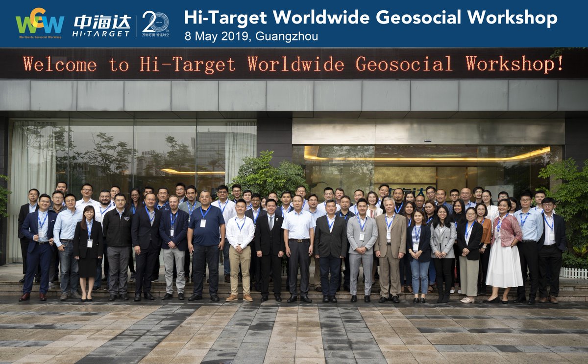 hitargetglobal's tweet image. 【#HiNews】 Worldwide Geosocial Workshop 2019 is held in Guangzhou today. Nine leading companies from across the globe introduced cutting-edge technology and related solutions to users from 14countries.
#SATLAB #APLITOP #YUNEEC #MSP