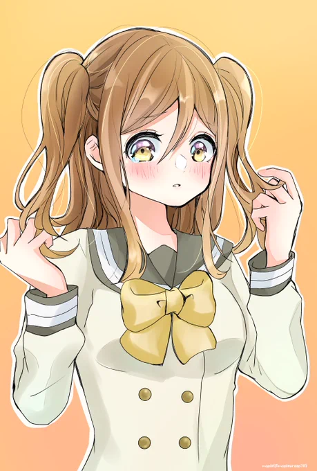 「ルビィちゃんになりきるズラ〜!」
この間わかとさんと線画交換したイラストを自分でも塗ってみた
塗り方によって雰囲気全然変わるから面白い☺️ 