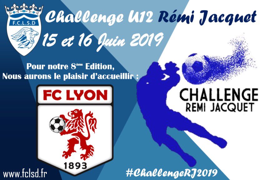 FCLSD69760's tweet photo. Challenge Rémi Jacquet🔵⚪️⚽️
@FCLyonOfficiel @FCVB_officiel #UsmSaran seront aussi de la partie ! #ChallengeRJ2019 https://t.co/mlXarSubPe