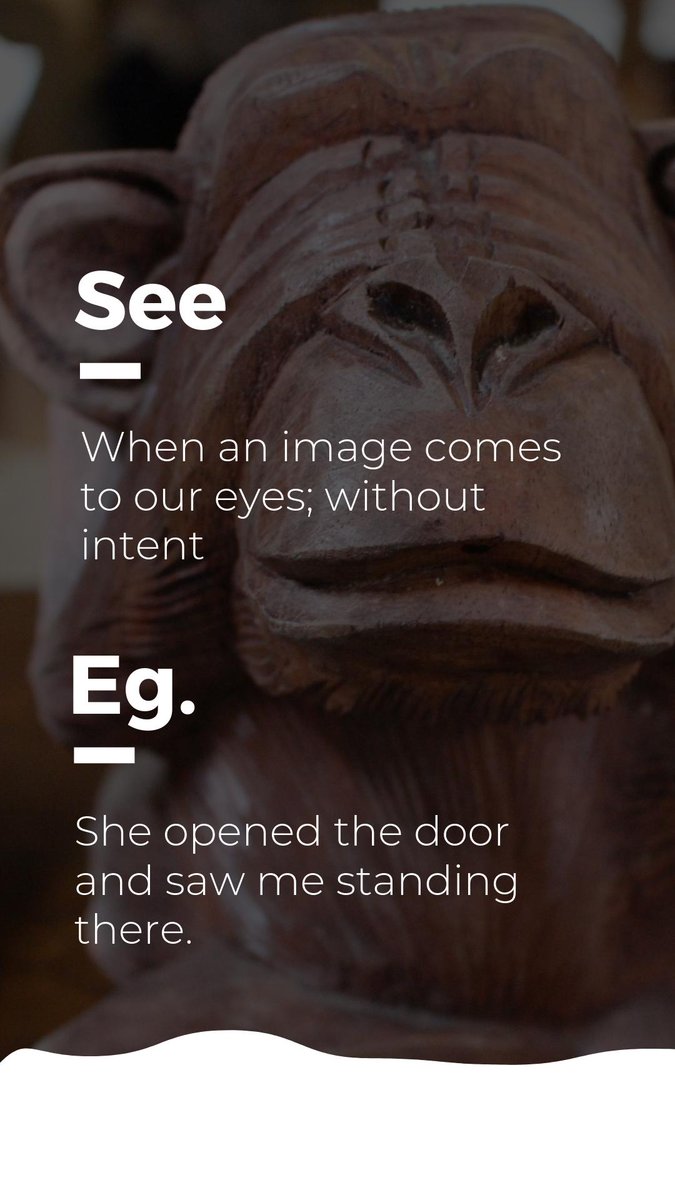 utter_in's tweet photo. WEDNESDAY WISDOM
Difference between SEE, LOOK, and WATCH.
Retweet now. Spread the word. Spread the message.
#retweet #SpreadTheWord #UtterApp #WednesdayWisdom https://t.co/h7mqwADi2F