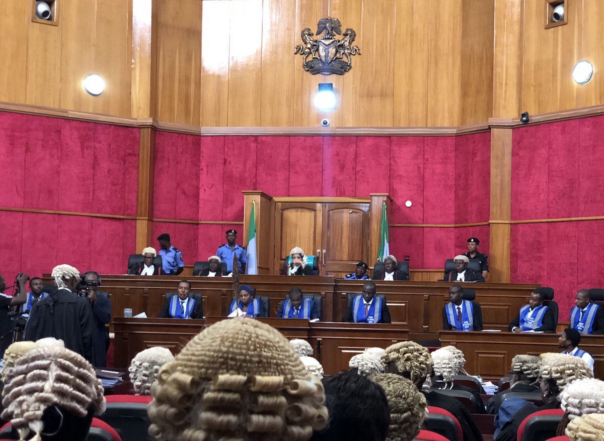 Presidential Election Tribunal #NigeriaDecides2019 Begins.