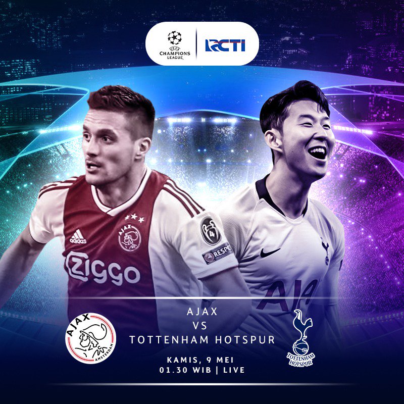 RCTISports_'s tweet photo. GOES TO FINAL OR GO HOME!
Mampukah Tottenham Hotspur menahan serangan Dusan Tadic, Hakim Ziyech, David Neres dan membalikan keadaan ketika melawan Ajax Amsterdam di Stadium Crujiff dini hari nanti?
Live, Kamis Pukul 1.30 WIB Hanya di RCTI
#UCL #Semifinalleg2 #TottenhamvsAjax https://t.co/KufnFfWFN0