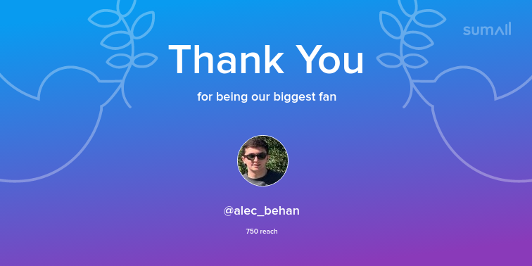 ChuckTime91's tweet image. Our biggest fans this week: alec_behan. Thank you! via sumall.com/thankyou?utm_s…