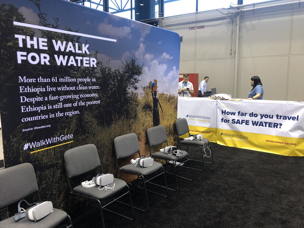 Wheels4Water's tweet photo. Come #WalkWithGete this morning #HOWDesignLive2019! We are ready for you! Let’s bring water to a village in Ethiopia #HOW4GOOD https://t.co/9sJ5exqHSA