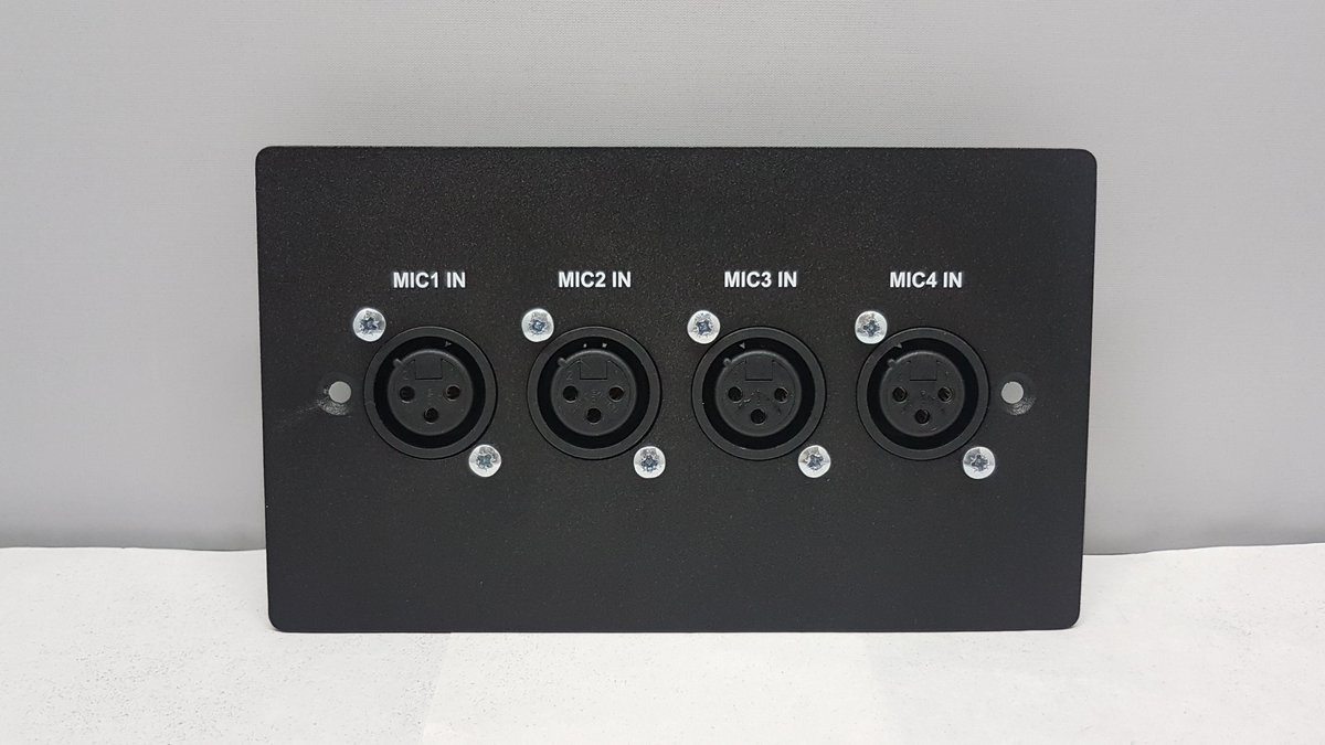 avplates's tweet photo. Here is one of #todays #custom #black #faceplate with #xlr #customlabelling #avtweeps #liveinstall https://t.co/un6ww3kW5o