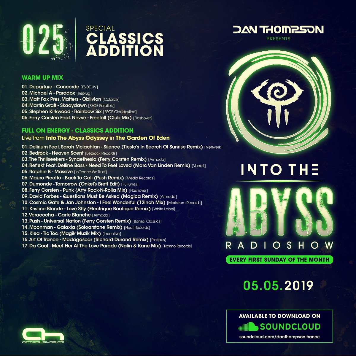 Into The Abyss 025 Classics Addition is now available to stream & download! #ITA025
https://soundcloud.com/danthompson-trance/dan-thompson-into-the-abyss-025-classics-addition … #trancefamily