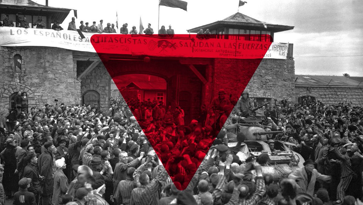 jeupv_valencia's tweet photo. Hui fa 74 anys del #DiaDeLaVictoria europea i des d'EUPV i IU utilitzem els triangles roigs per homenatjar als lluitadors i lluitadores contra el feixisme i el nazisme.
Cal atendre al fil roig de la història per recordar la barbàrie i que no torne a passar!✊🏻 #EuropaAntifascista. https://t.co/conyC37Qdj