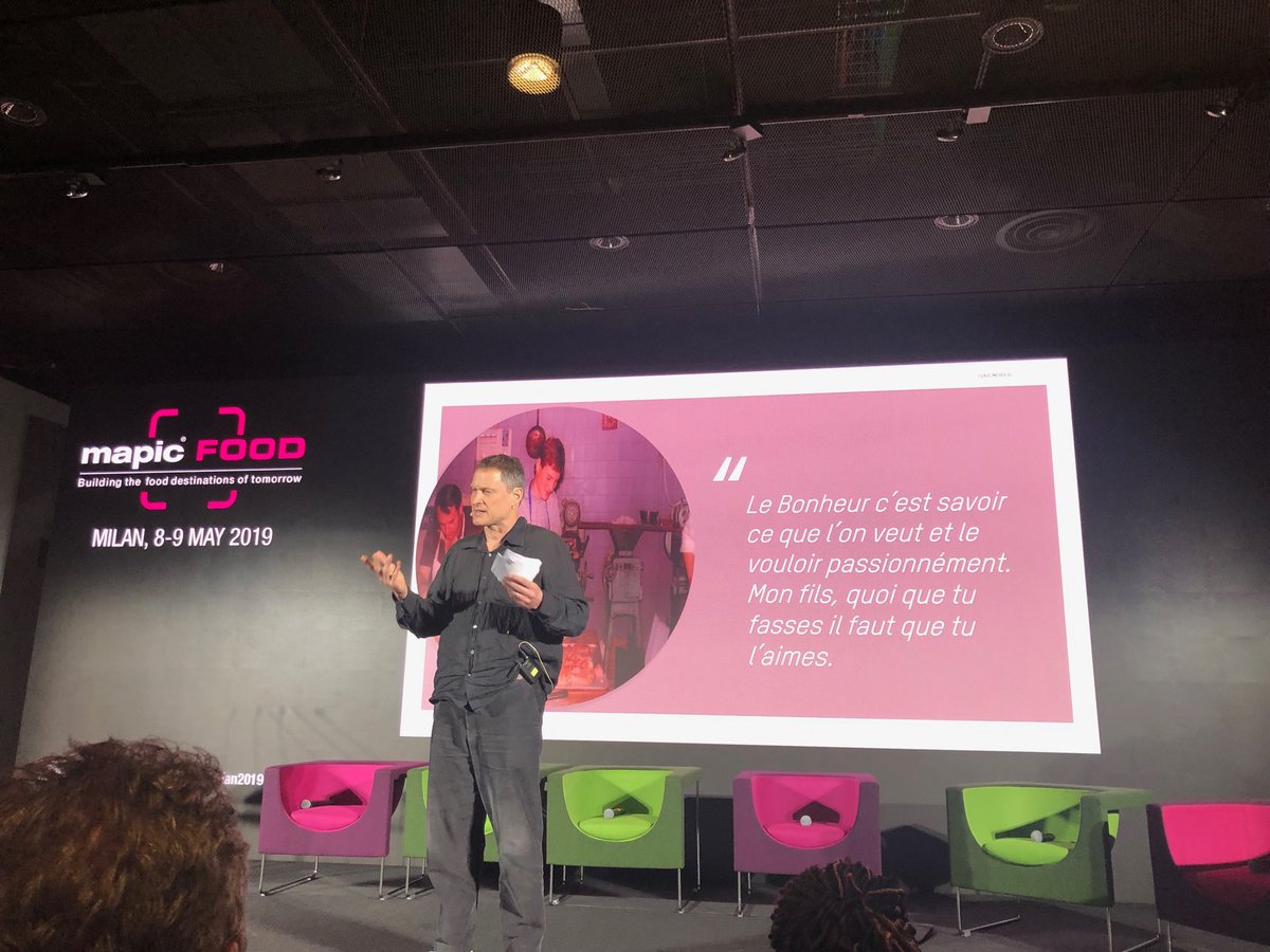 Inspirational speech from ⁦<a href="/ClausMeyerDK/">Claus Meyer</a>⁩ at #MAPICFood #mapicworld