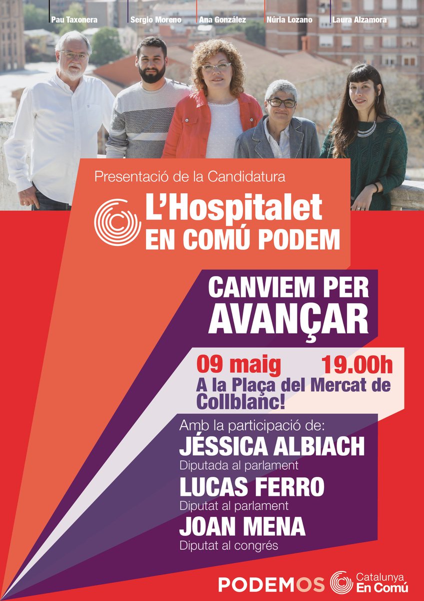 PODEMOS_LH's tweet photo. ‼️‼️‼️‼️‼️‼️‼️‼️‼️‼️‼️‼️
CAMBIO DE UBICACIÓN DEL ACTO DE MAÑANA

Nos vemos a las 19:00 en la Plaça del Mercat de Collblanc, no faltéis!!
‼️‼️‼️‼️‼️‼️‼️‼️‼️‼️‼️‼️ https://t.co/XiL7g3Ehly