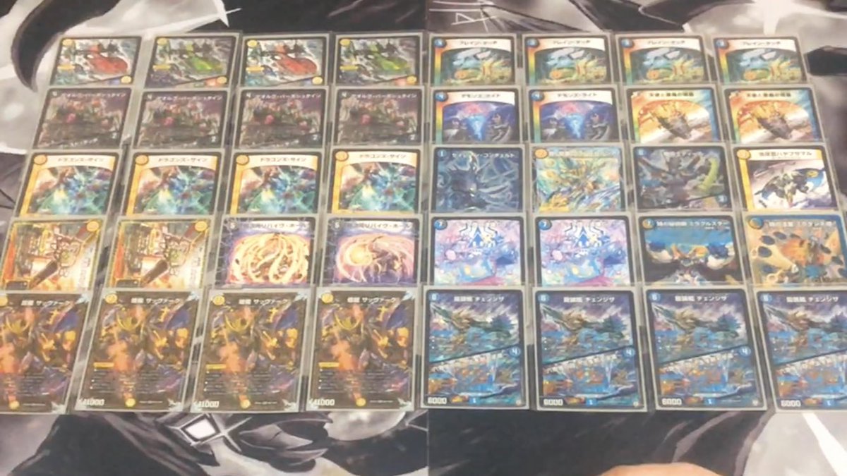 今日の動画で使った「ドロマーチェンジザサッヴァーク」のリストです