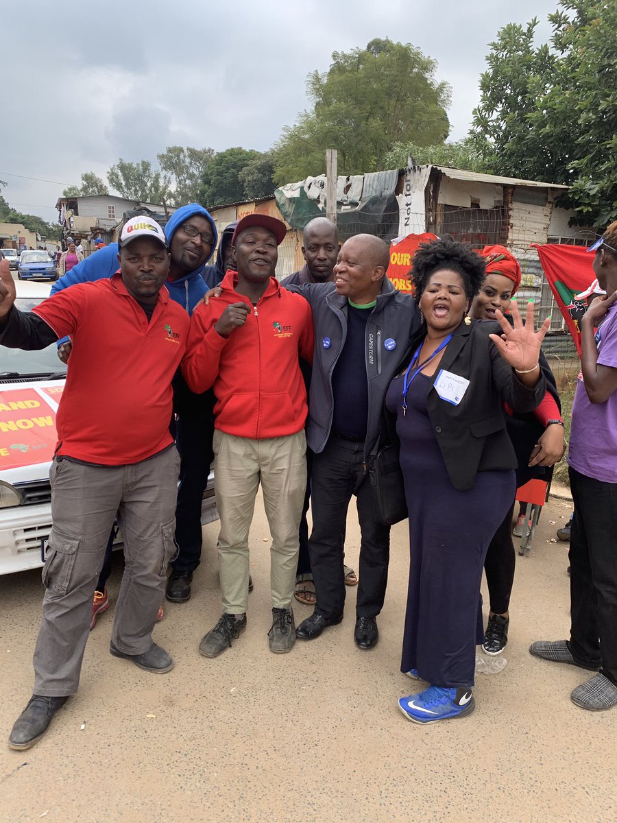 HermanMashaba's tweet photo. That is what make the Coalition government work in @CityofJoburgZA. Our DA ground activists working together with EFF to remove corruption in Gauteng https://t.co/vdauU6s6jf
