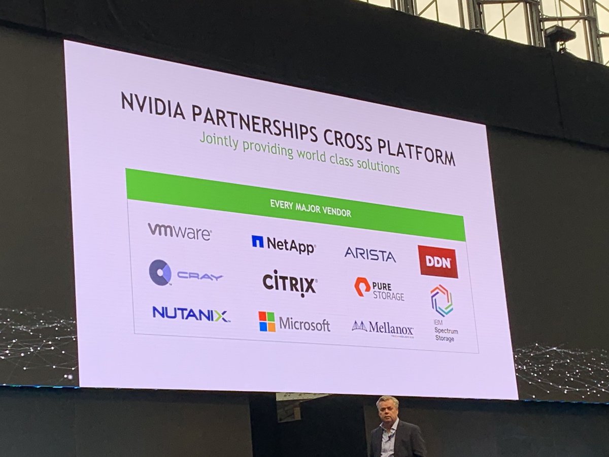 GrantACaley's tweet photo. Jaap Zuiderveld @nvidia talking data partners at @ArrowECS_UK #ArrowVision2019 #NetAppUK https://t.co/owHEvVLPnN