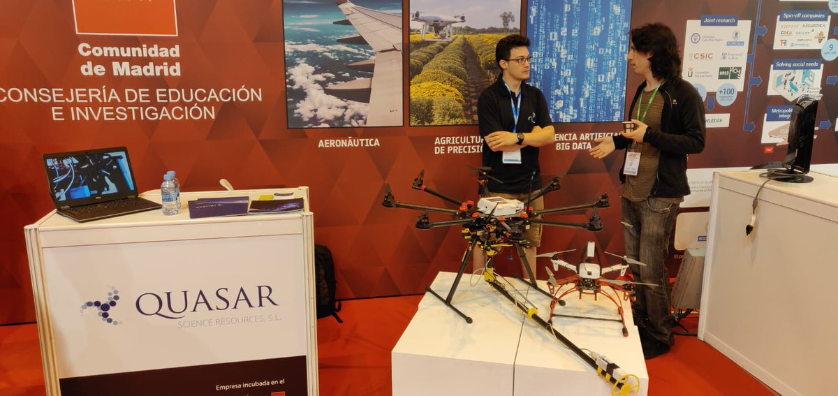 Quasar_SR's tweet photo. Come and meet our drones at #GREX19 @globalrobotexpo. We can tell you what our Drone Ground Segment is all about. https://t.co/mRUSrBUHUR