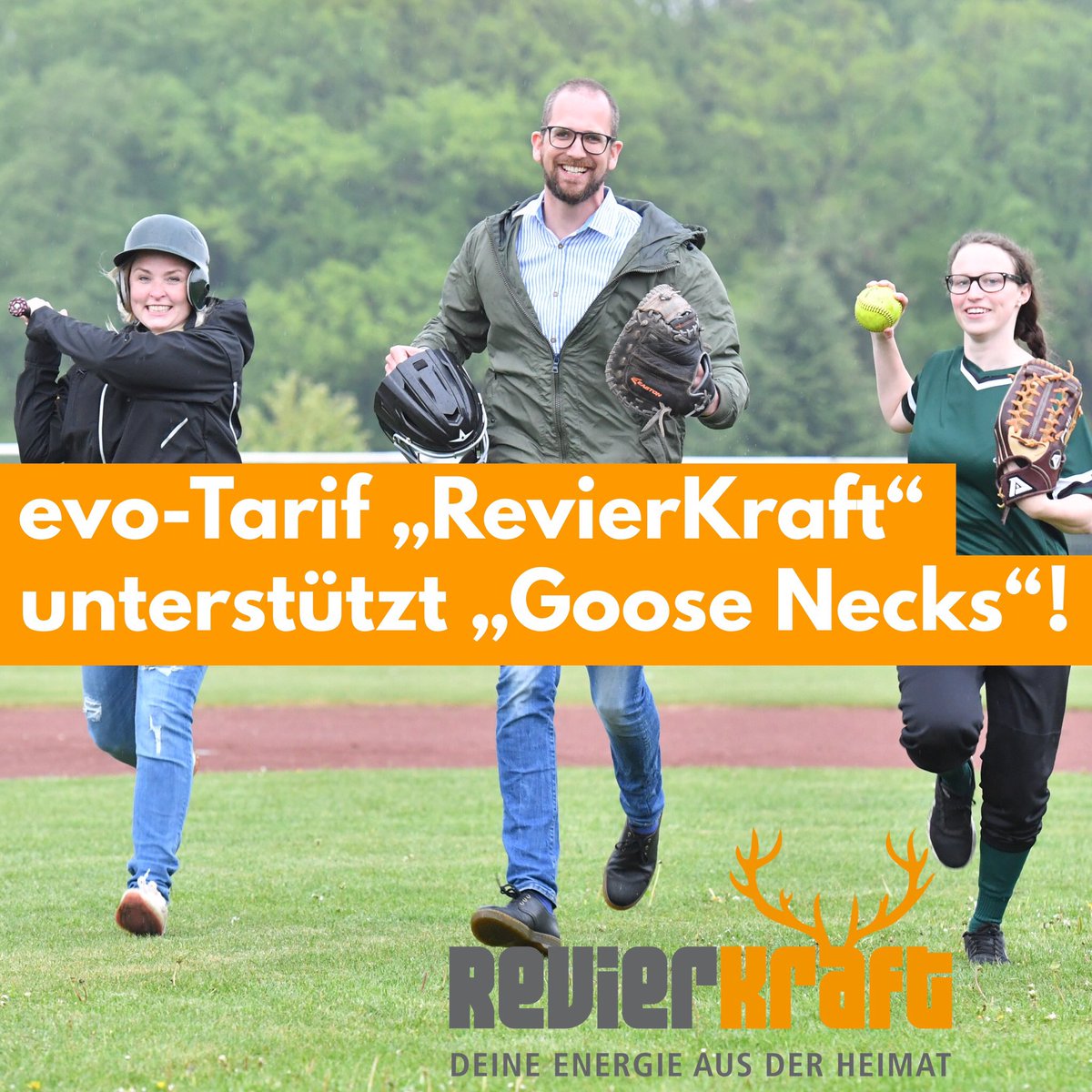 Bei der Auslosung der Spendenempfänger des #FACT-Events im #Centro #Oberhausen Anfang April fiel das große Los auf die #GooseNecks Ratingen – nun wurde der symbolische Spendenscheck übergeben. Mehr Infos dazu gibt’s hier: evo-energie.de/service/aktuel… #evo