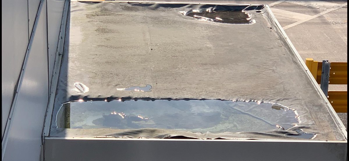 TrinityPM2's tweet photo. Before, during and after pictures of a replacement flat roof, Warrington. Changed to a polyester resin. https://t.co/97eP2iF0K1
