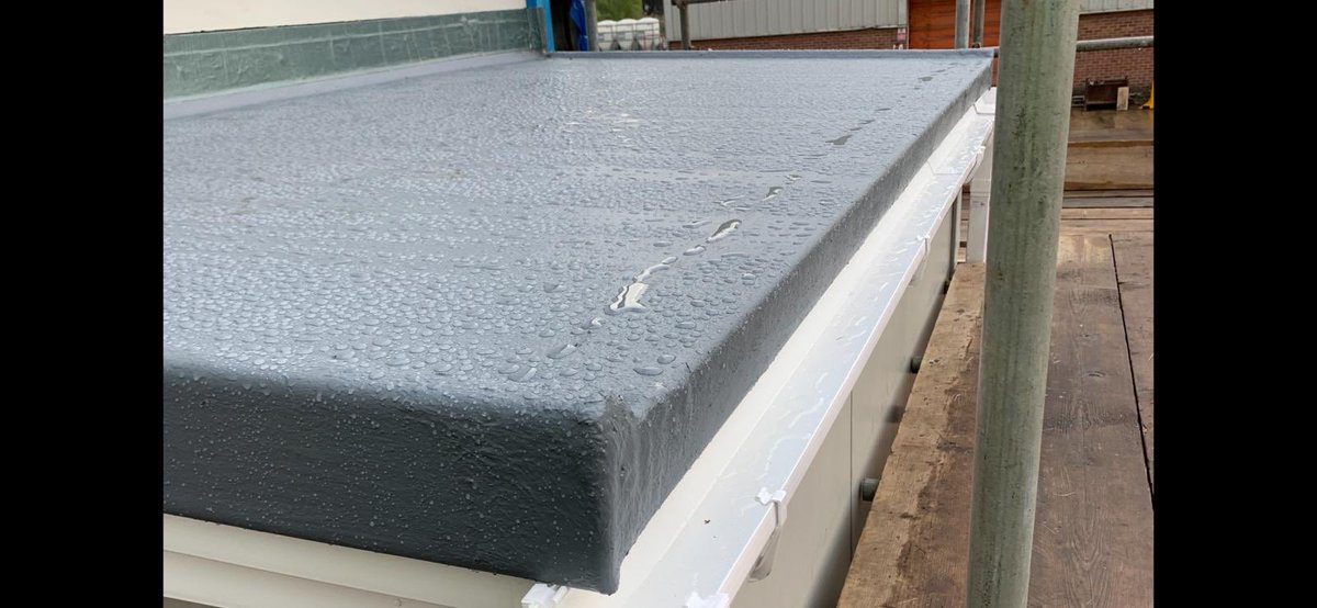 TrinityPM2's tweet photo. Before, during and after pictures of a replacement flat roof, Warrington. Changed to a polyester resin. https://t.co/97eP2iF0K1