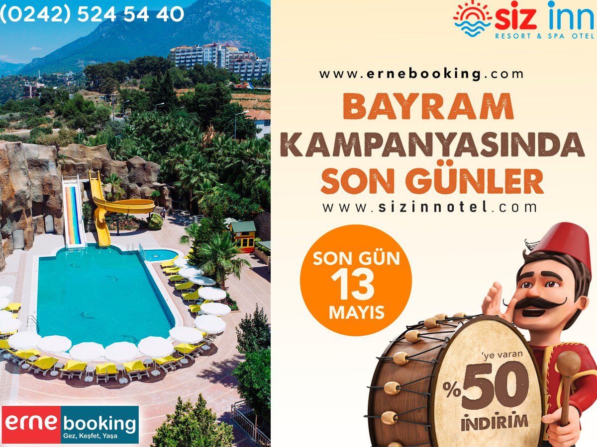 -Bayram Kampanyasında Son Günler Acele Edin ! <a href="/sizinnotel/">Sizinn Otel</a> 
.
.
#turizm #tatil #ailetatili #family #kampanya #sale #indirim #summer #zamanıgeldi #kaydet #like #songünler #beğen