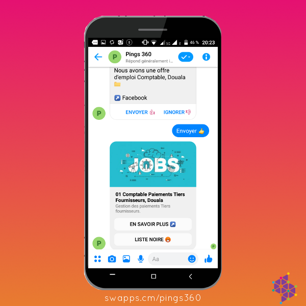 PingB0t's tweet photo. Le modèle de message GENERIQUE permet aux entreprises 🏢 d'atteindre 512 personnes ciblées 🎯 par jour pour envoyer des offres d'emploi.

Essayez 7 jours gratuitement ➡ https://t.co/CXVqYUhsCX https://t.co/DeN1gVy00X
