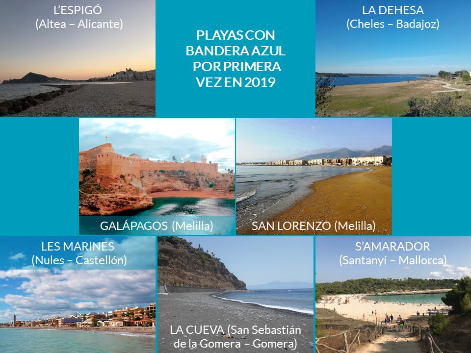 Bandera_Azul's tweet photo. Siete playas españolas han conseguido en 2019 la #Bandera Azul por primera vez en su historia. https://t.co/dXkHw9eBbg