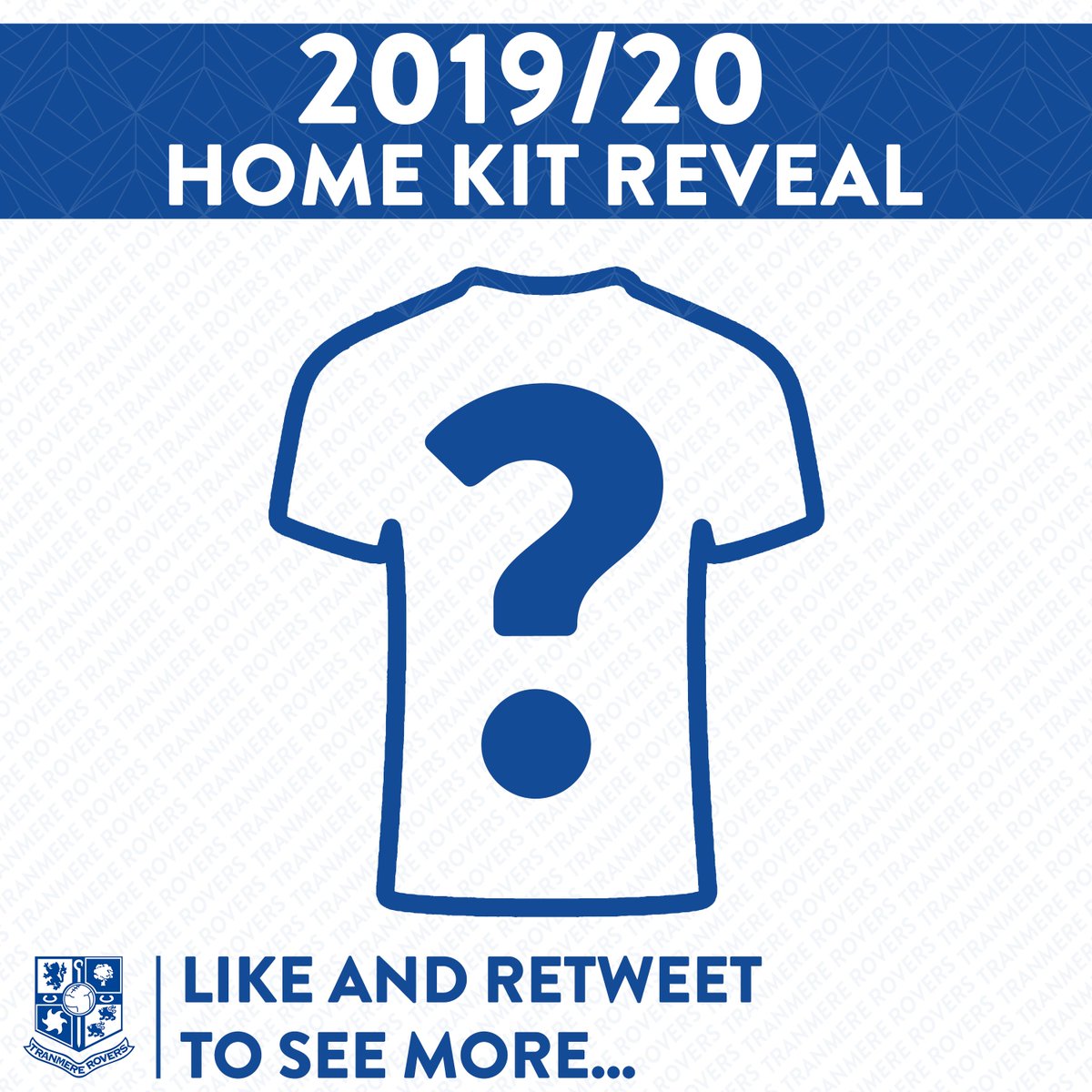 TranmereRovers's tweet image. 👕 NEW KIT TIME! Our 2019/20 home kit will be revealed this Friday!

Over the next few days we will be revealing sneak snippets of our new home shirt for next season! All the #SWA have to do is reach the retweet goals to see more...👀

First goal: 200 retweets. GO!

#TRFC #SWA