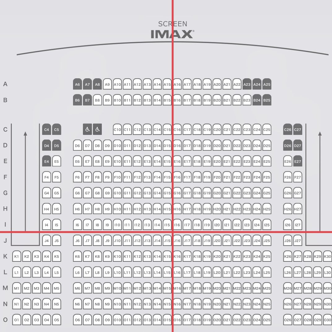 シネマサンシャイン大和郡山 観やすい席は 4dxシアター C列 D列を見やすい高さとしてお勧めさせていただいております 4dxシアターは4席が1ユニットとなる構造のため 厳密にはスクリーンに対しては 5 がより中央寄り スクリーンに向かって