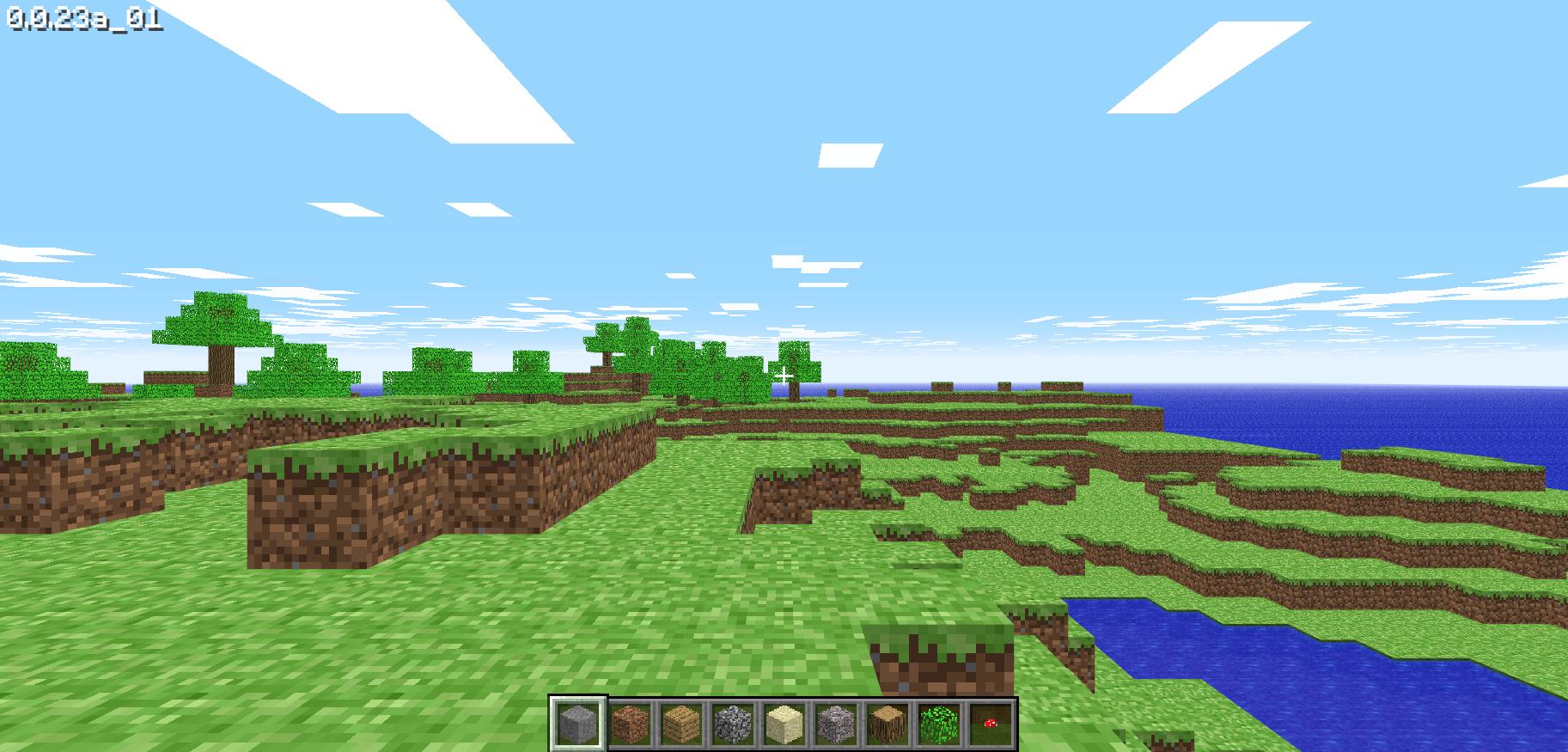 Minecraft Classic in a browser version for free
