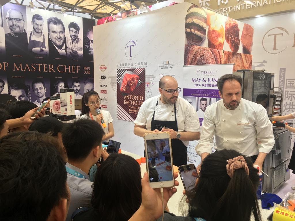 sogoodmag's tweet photo. One day more having a great time at the #BakeryChina with the T Dessert friends and accompanying @BachourAntonio on his bakery demo. https://t.co/C1zcrtXlMS