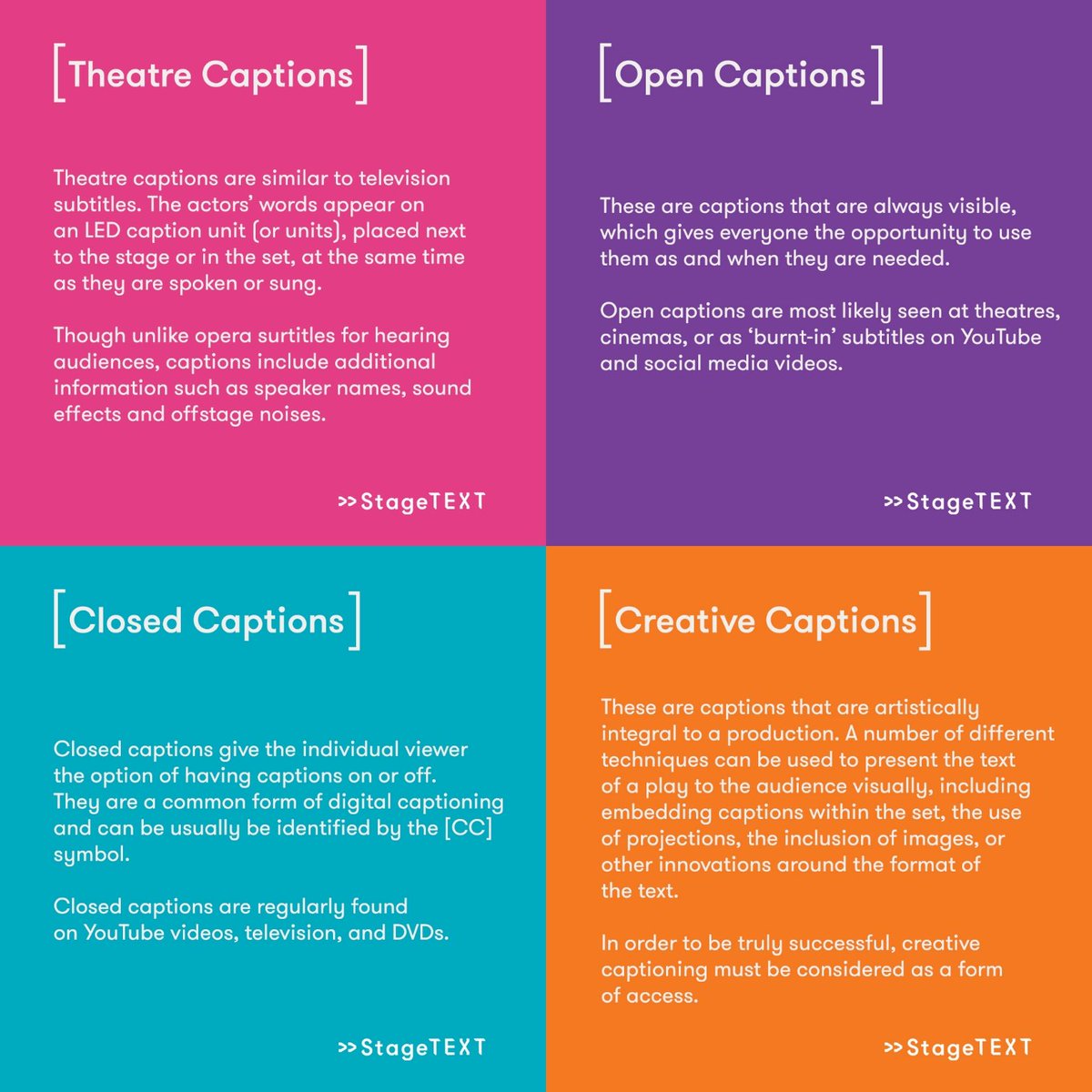 Stagetext tweet media