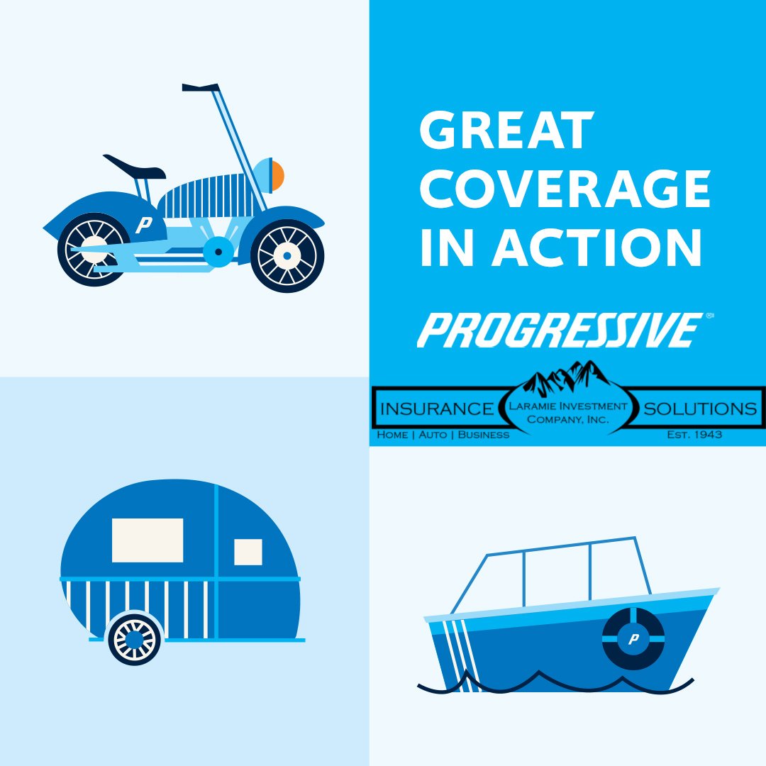 Get ready for an action packed summer by insuring all of your cool toys! #Progressive #motorcycleinsurance #RVinsurance #boatinsurance #bundle #localagents #insurancewyo #qualityinsurance