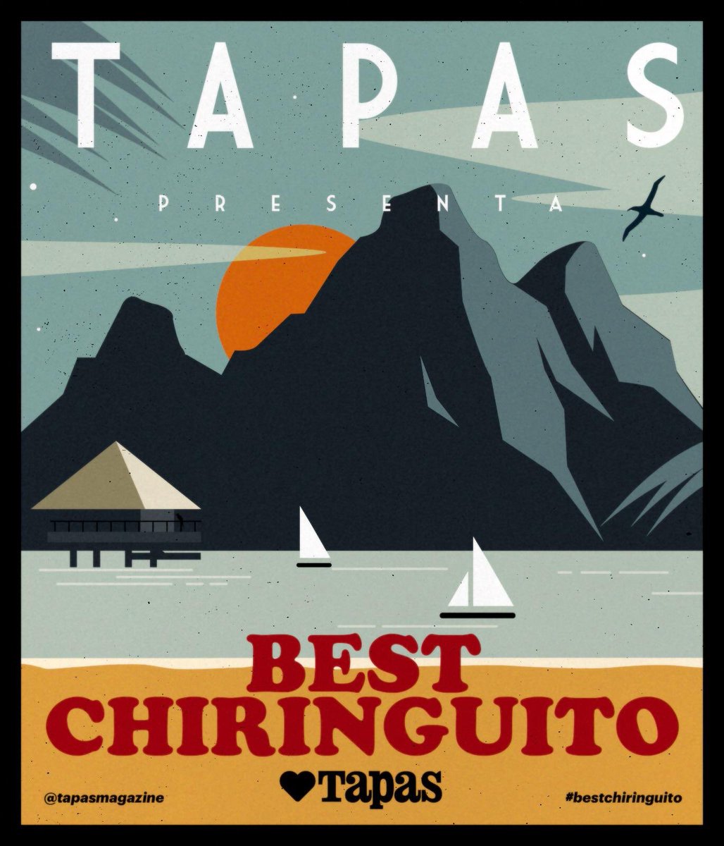 Que trabajo tan duro @tapasmagazine a la caza y captura del #bestchiringuito #TapasBestChiringuito Un proyecto de @spainmediaes ¿Te apuntas? Se admiten candidaturas El premio lo daremos a conocer el 21
de septiembre.