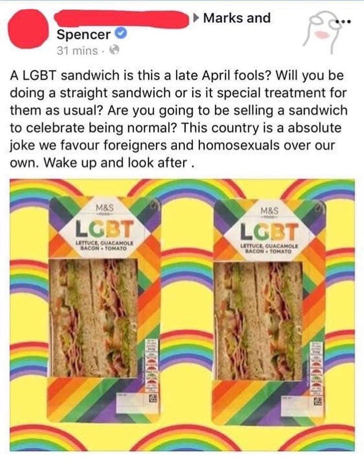 sturdyAlex's tweet image. A little bit in love with M&amp;amp;S. #pride2019