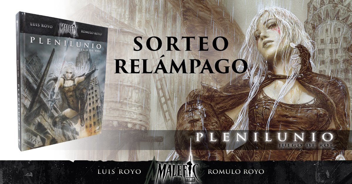 ¡Sorteo Relámpago! ⚡️
Solo hasta las 11:00h de mañana 9 de mayo sortearemos, entre todos los Retweets de esta publicación, un ejemplar de #MaleficTime #Plenilunio. 
Si superamos los 50 Retweets, añadiremos un Ekos del Irkalla.
Si superamos los 100, añadimos Tokio 2038.