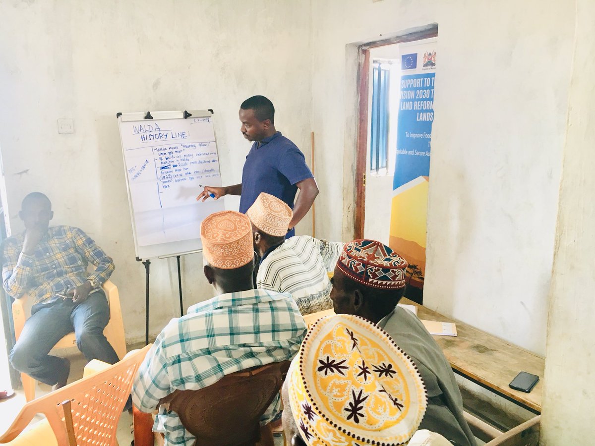 WasheKazungu's tweet photo. Yesterday at a participatory mapping (PLD) exercise in Walda, Moyale Sub-county in Marsabit.
The @EUinKenya-funded @FAOKenya #LandGovernanceProgramme continues to work with @MarsabitGov to secure community land, and prepare communities for the CLA. https://t.co/umnAI1WAaR