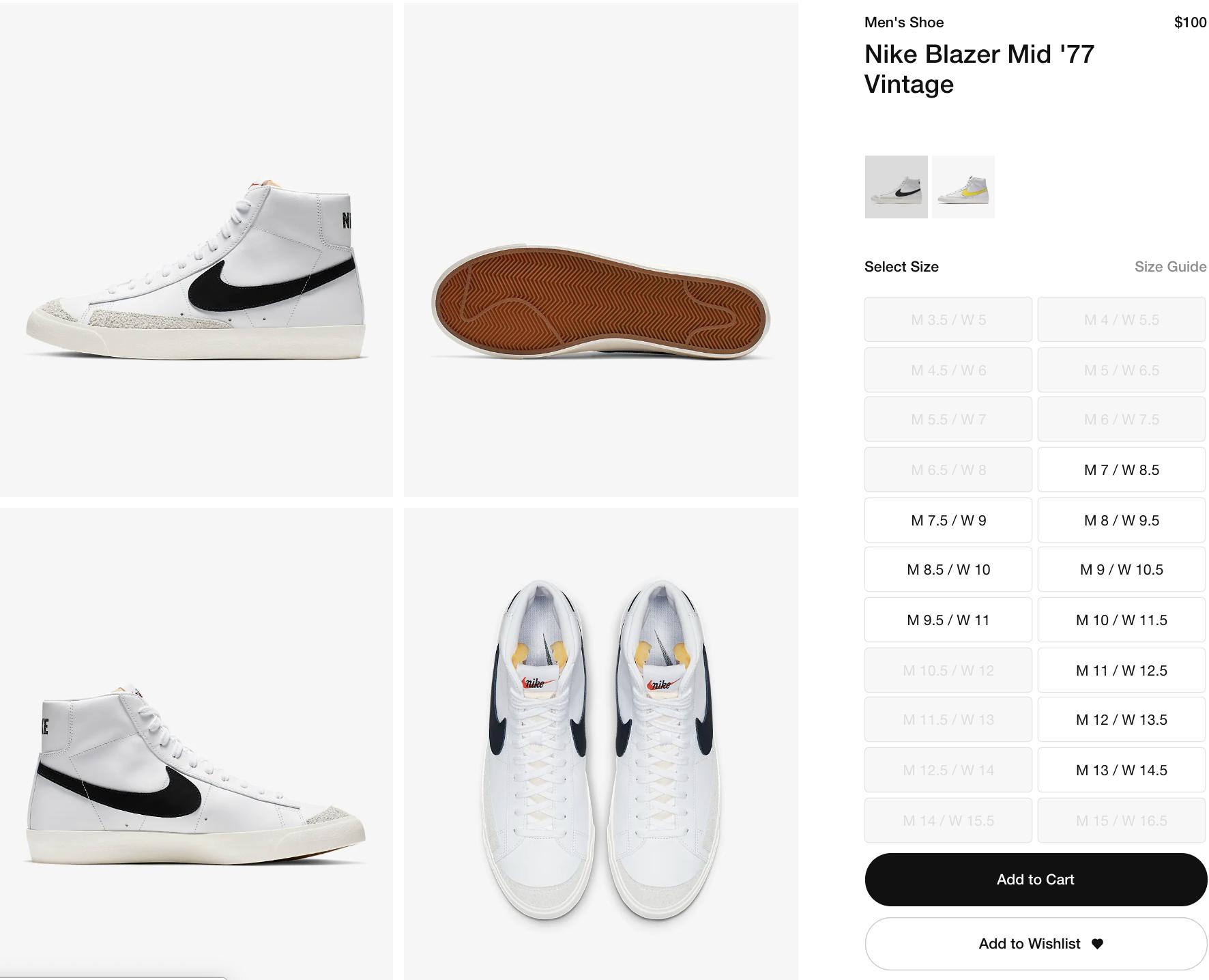 nike blazer mid 77 restock