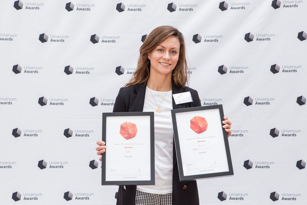DoryLiquete's tweet photo. Hemos recibido el reconocimiento de #UniversumES por ser una de las empresas más atractivas para trabajar entre los estudiantes de ingeniería y de IT en España.😃😃😃🥳 🥳🥳
#soysiemens #MostAttractiveEmployers2019 @siemens_es @RafGaravito https://t.co/GINOGRqdEh