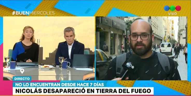 #BuenMiércoles Nicolás desapareció el 30 de abril cuando salió a caminar en Tolhuin, #TierradelFuego. Federico, su hermano: "Se pudo haber desorientado"
telefenoticias.com.ar/vivo